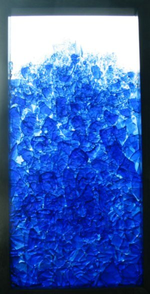 Icelandic contemporary glass art - melted glass