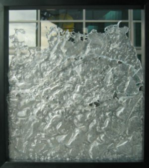 Icelandic contemporary glass art - melting glass